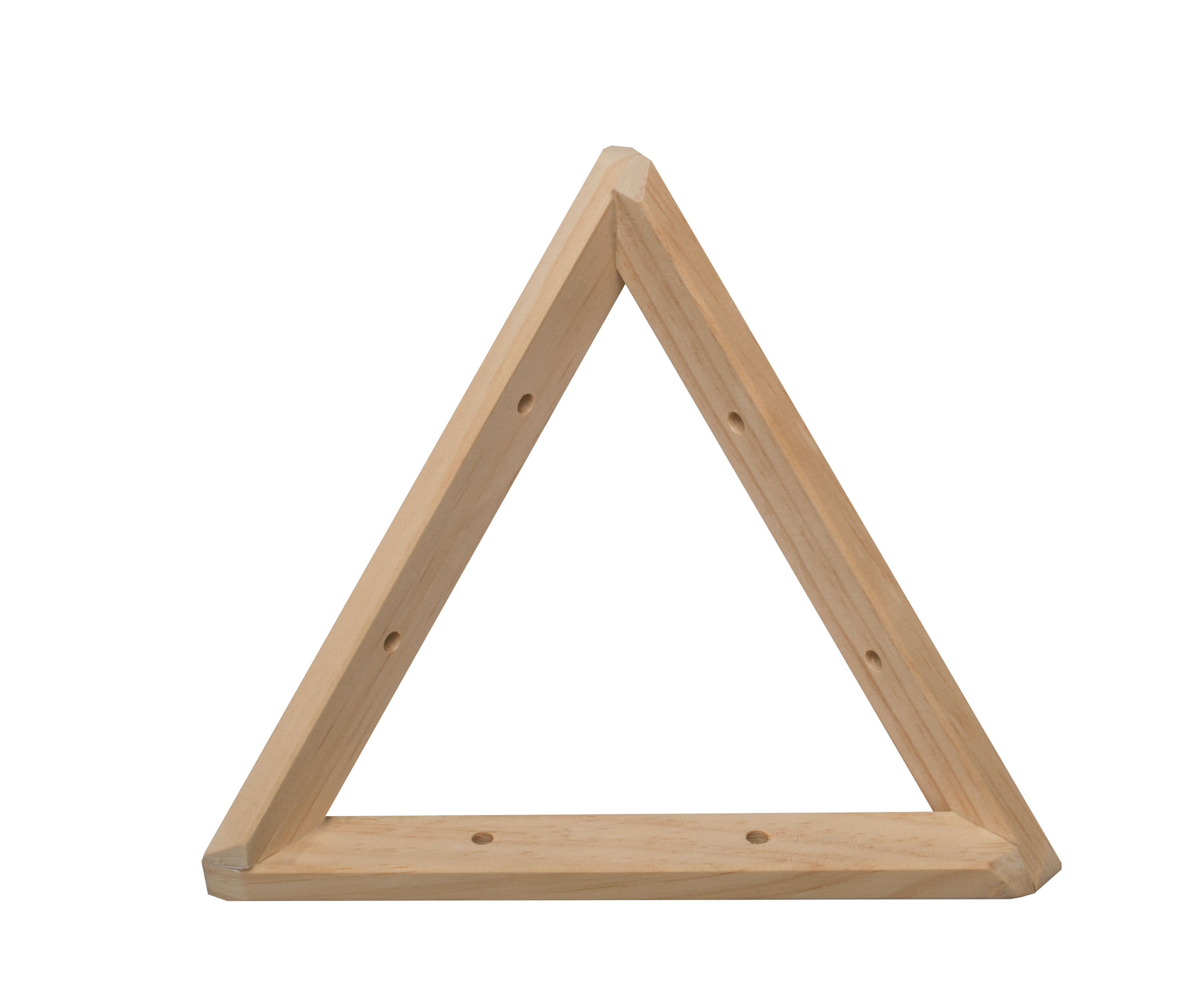Equerre triangle en pin massif 20x20x20cm